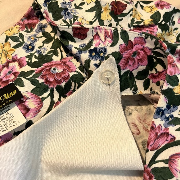 Stuart Alan Floral 2 Piece Fashion Skirt & Top Set - Picture 3 of 12